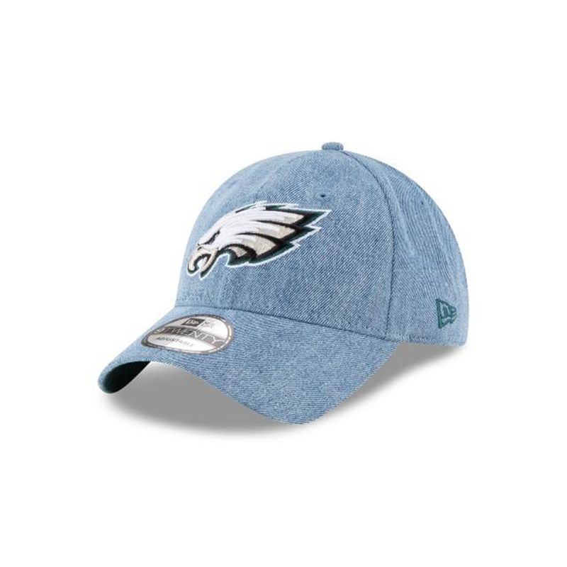 NFL Philadelphia Eagles Washed Out 9Twenty Adjustable (ZVG6382) - Blue New Era Caps